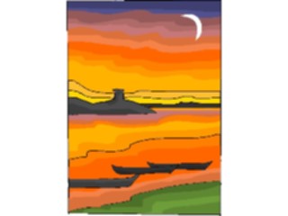 Sticker Custom Preview Image #085505 Landscapes Landscapes Sunset21