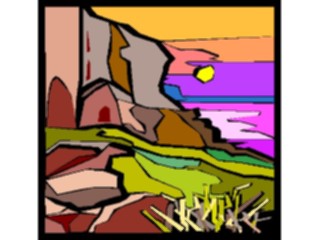 Sticker Custom Preview Image #085518 Landscapes Landscapes Sunsetat Cliffs
