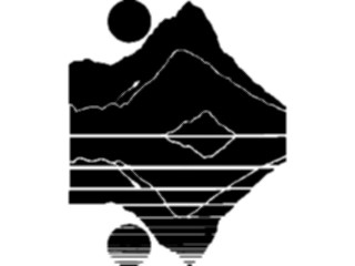 Sticker Custom Preview Image #085703 Landscapes Mountains Mountain Reflection