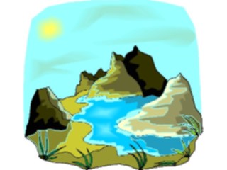 Sticker Custom Preview Image #085709 Landscapes Mountains Mountain Stream