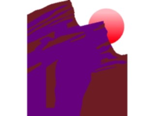 Sticker Custom Preview Image #085710 Landscapes Mountains Mountain Sun