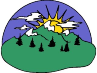 Sticker Custom Preview Image #085974 Landscapes Mountains Mountains Sunset1