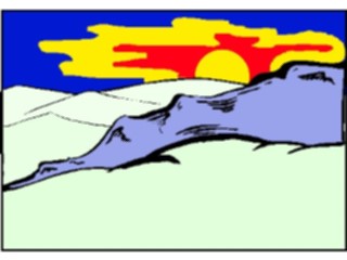 Sticker Custom Preview Image #085976 Landscapes Mountains Mountains Sunset3