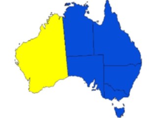 Sticker Custom Preview Image #085995 Maps Australia Western Australia2