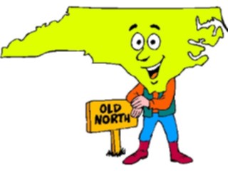 Sticker Custom Preview Image #086101 Maps Cartoons North Carolina
