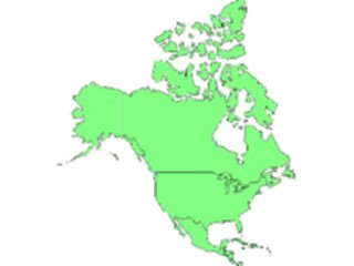 Sticker Custom Preview Image #086240 Maps Continents Regions North America4