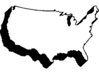 Sticker Custom Preview Image #086969 Maps Countries U S A17