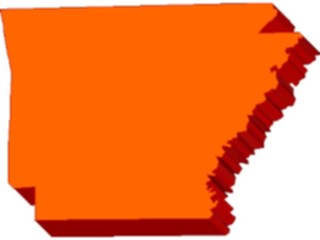 Sticker Custom Preview Image #087331 Maps U S A States Arkansas07