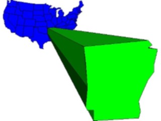 Sticker Custom Preview Image #087332 Maps U S A States Arkansas08