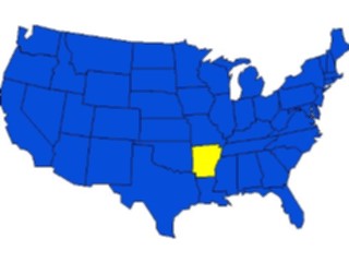 Sticker Custom Preview Image #087333 Maps U S A States Arkansas09