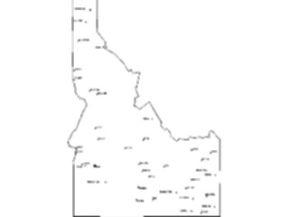 Sticker Custom Preview Image #087440 Maps U S A States Idaho12