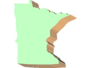 Sticker Custom Preview Image #087578 Maps U S A States Minnesota04