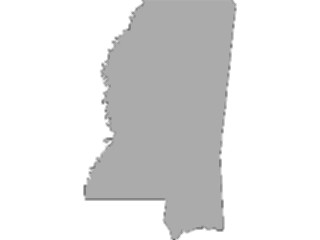 Sticker Custom Preview Image #087597 Maps U S A States Mississippi10