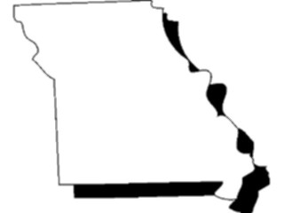 Sticker Custom Preview Image #087612 Maps U S A States Missouri11