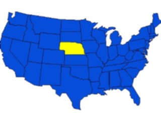 Sticker Custom Preview Image #087635 Maps U S A States Nebraska09