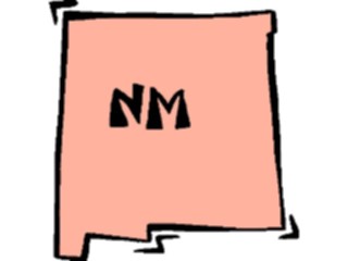 Sticker Custom Preview Image #087691 Maps U S A States New Mexico13