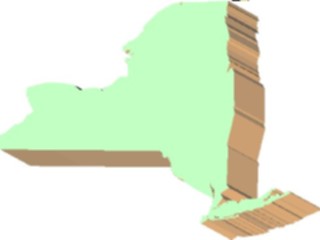 Sticker Custom Preview Image #087695 Maps U S A States New York04