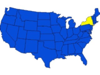 Sticker Custom Preview Image #087700 Maps U S A States New York09