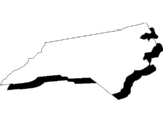 Sticker Custom Preview Image #087715 Maps U S A States North Carolina11