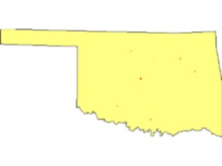 Sticker Custom Preview Image #087745 Maps U S A States Oklahoma02