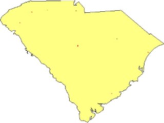 Sticker Custom Preview Image #087796 Maps U S A States South Carolina02