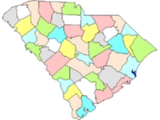 Sticker Custom Preview Image #087797 Maps U S A States South Carolina03
