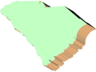 Sticker Custom Preview Image #087798 Maps U S A States South Carolina04
