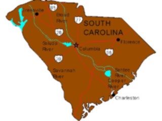 Sticker Custom Preview Image #087799 Maps U S A States South Carolina05