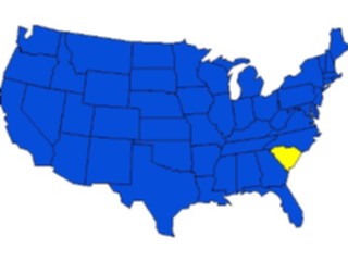 Sticker Custom Preview Image #087803 Maps U S A States South Carolina09