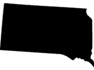 Sticker Custom Preview Image #087808 Maps U S A States South Dakota01