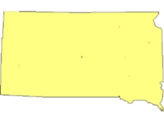 Sticker Custom Preview Image #087809 Maps U S A States South Dakota02