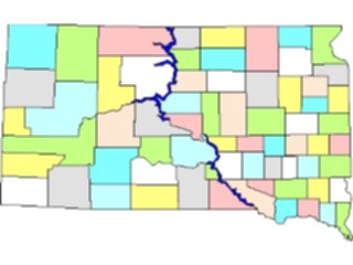 Sticker Custom Preview Image #087810 Maps U S A States South Dakota03