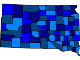 Sticker Custom Preview Image #087813 Maps U S A States South Dakota06