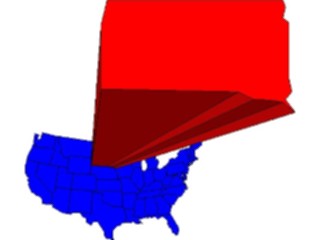 Sticker Custom Preview Image #087815 Maps U S A States South Dakota08