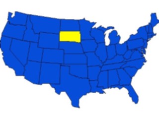 Sticker Custom Preview Image #087816 Maps U S A States South Dakota09
