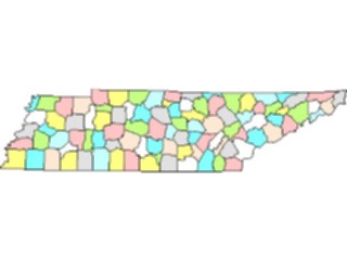 Sticker Custom Preview Image #087823 Maps U S A States Tennessee03