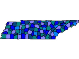 Sticker Custom Preview Image #087826 Maps U S A States Tennessee06