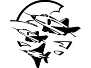 Sticker Custom Preview Image #088400 Military Air Force Planes5