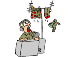 Sticker Custom Preview Image #088697 Military Cartoons Doing Laundry