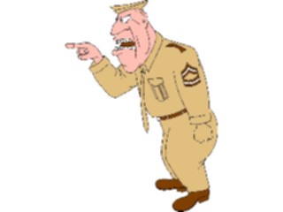 Sticker Custom Preview Image #088698 Military Cartoons Drill Sergeant1