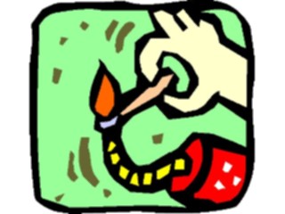 Sticker Custom Preview Image #088706 Military Cartoons Dynamite Being Lit