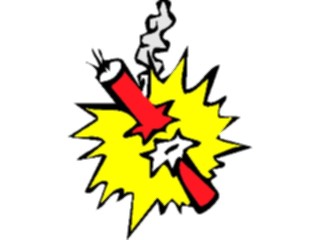 Sticker Custom Preview Image #088707 Military Cartoons Dynamite Exploding