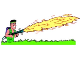 Sticker Custom Preview Image #088714 Military Cartoons Flame Thrower