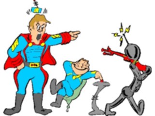 Sticker Custom Preview Image #088744 Military Cartoons Giving Orders Robot