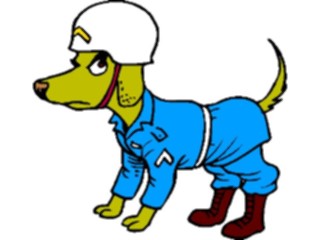 Sticker Custom Preview Image #088796 Military Cartoons M P Dog
