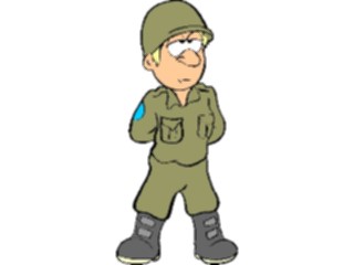 Sticker Custom Preview Image #088797 Military Cartoons M P Standing