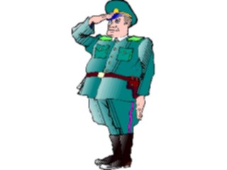 Sticker Custom Preview Image #088808 Military Cartoons Officer4