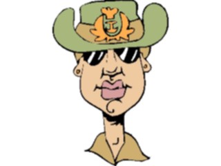 Sticker Custom Preview Image #088809 Military Cartoons Officer5