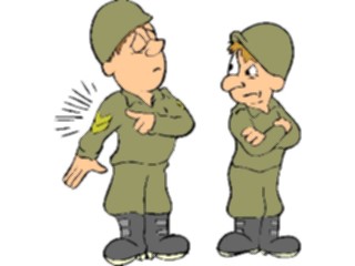 Sticker Custom Preview Image #088827 Military Cartoons Pulling Rank