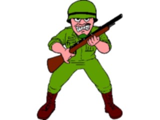 Sticker Custom Preview Image #088829 Military Cartoons Readyfor Battle